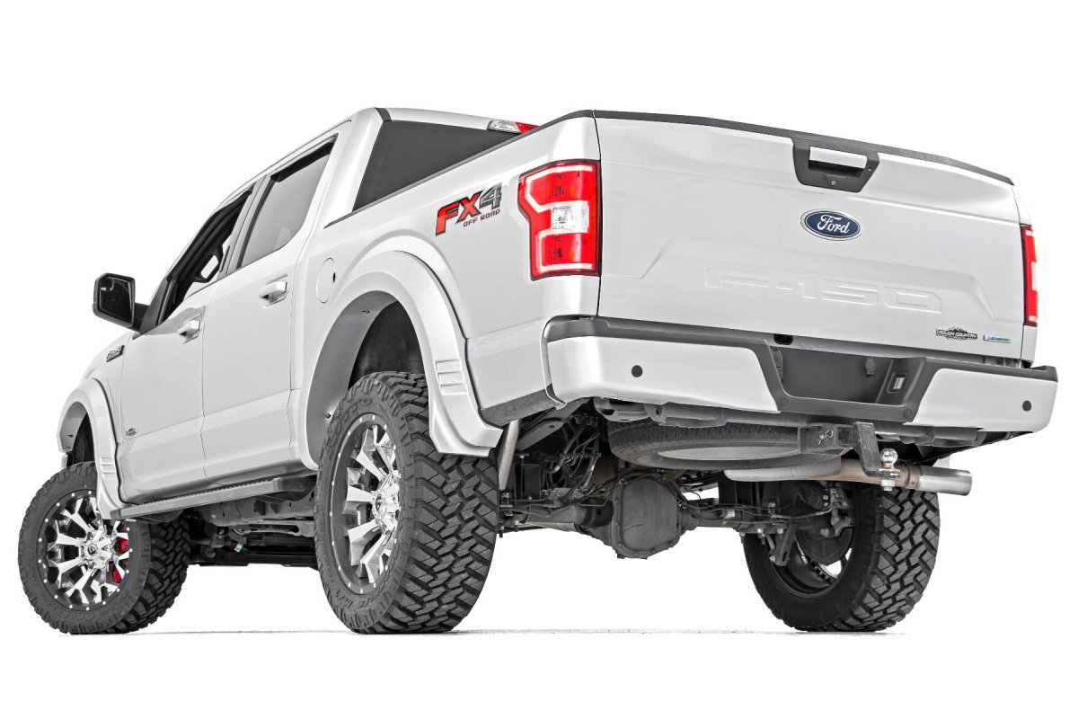 Ford F-150 Fender Flares - Rough Country - SF1 - Stone Gray - '18-'20